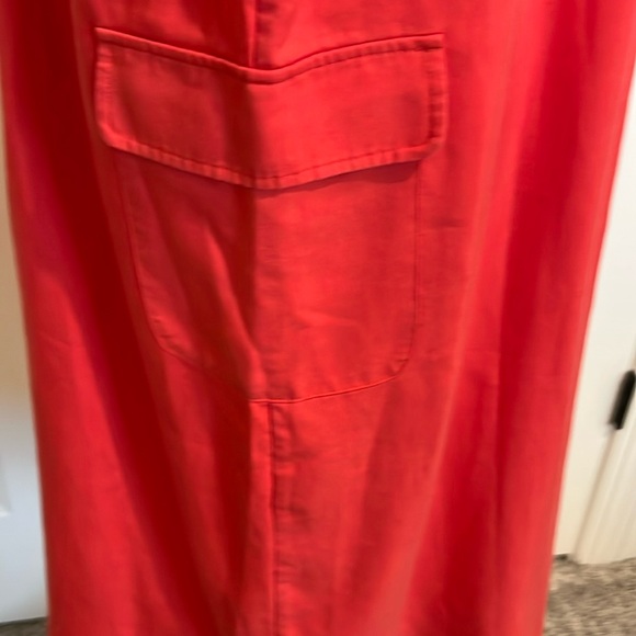 NEW SOFT SURROUNDINGS‎ EMBROIDERED SALMON POPOVER SHIFT DRESS LARGE Career Soft - Picture 10 of 16